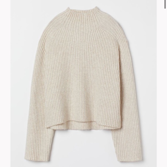 H&M Ribbed Mock Turtleneck Sweater - Picture 2 of 2